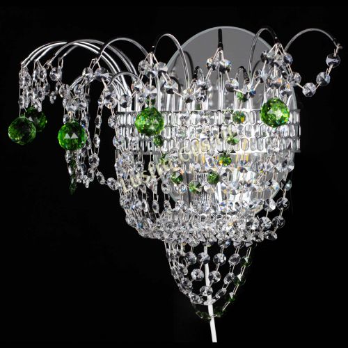 Бра Агата №3 зеленая в Новокузнецке Гусь Хрустальный