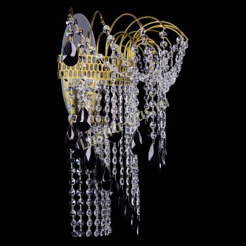 Бра Агата №4 под бронзу Черная в Новокузнецке Гусь Хрустальный