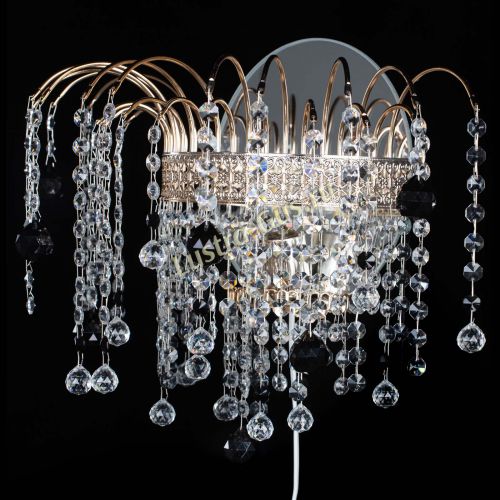 Бра Агата Венеция шар черная в Новокузнецке Гусь Хрустальный