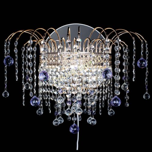 Бра Агата Венеция шар фиолетовая в Новокузнецке Гусь Хрустальный