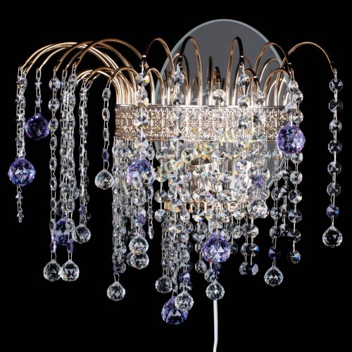 Бра Агата Венеция шар фиолетовая в Новокузнецке Гусь Хрустальный