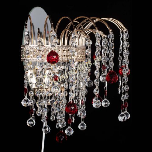 Бра Агата Венеция шар красная в Новокузнецке Гусь Хрустальный