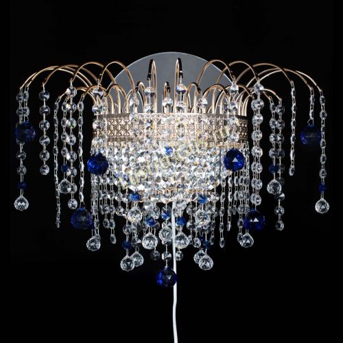 Бра Агата Венеция шар синяя в Новокузнецке Гусь Хрустальный