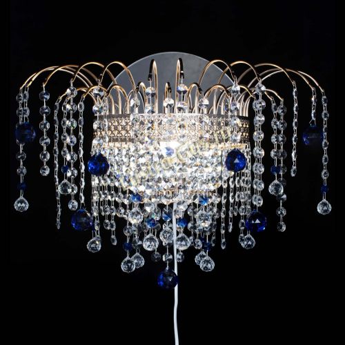 Бра Агата Венеция шар синяя в Новокузнецке Гусь Хрустальный
