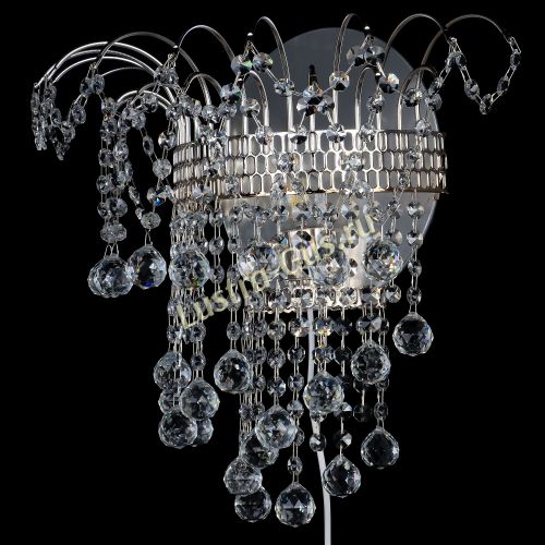 Бра Акация шар с зеркалом в Новокузнецке Гусь Хрустальный