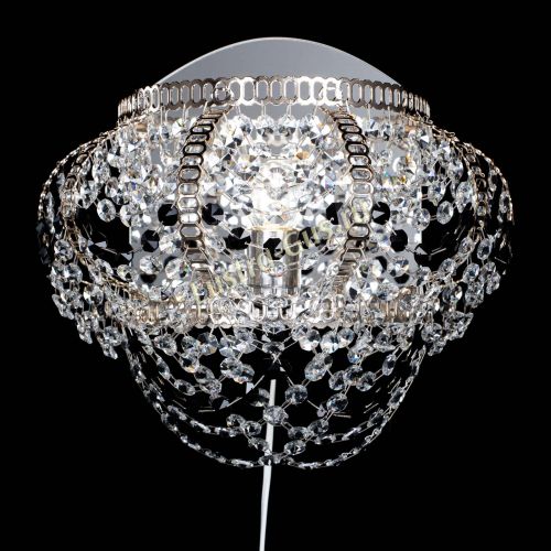 Бра Альфа №1 черная в Новокузнецке Гусь Хрустальный