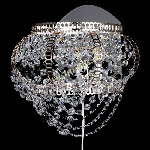 Бра Альфа №1 черная в Новокузнецке Гусь Хрустальный