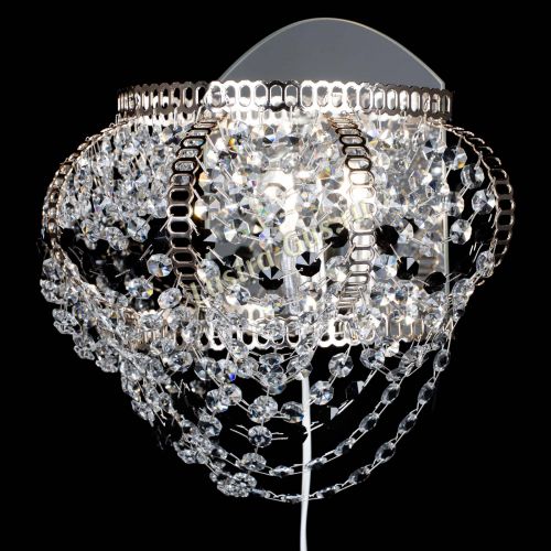 Бра Альфа №1 черная в Новокузнецке Гусь Хрустальный