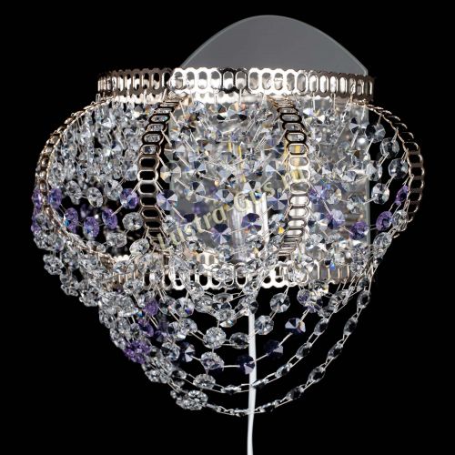 Бра Альфа №1 фиолетовая в Новокузнецке Гусь Хрустальный