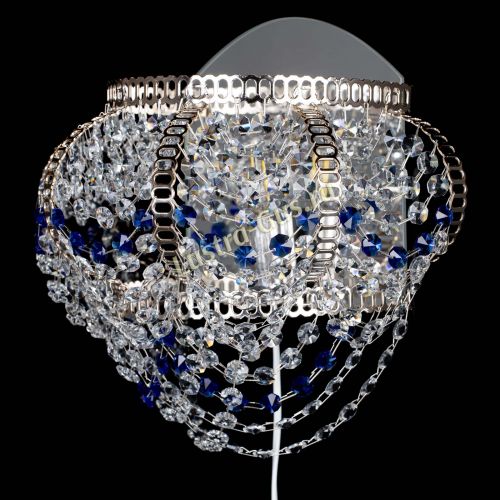 Бра Альфа №1 синяя в Новокузнецке Гусь Хрустальный