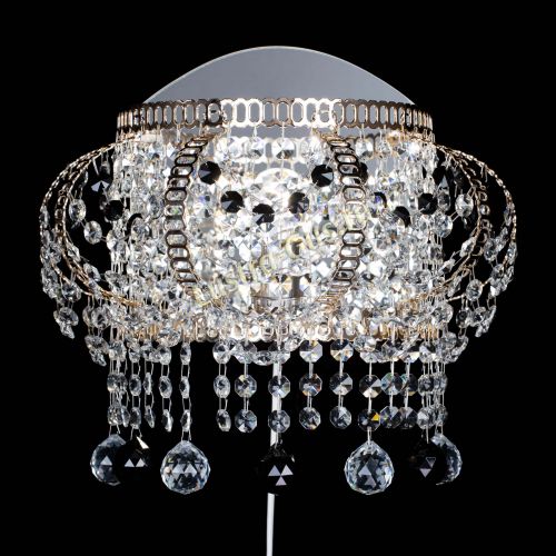 Бра Альфа №2 черная в Новокузнецке Гусь Хрустальный