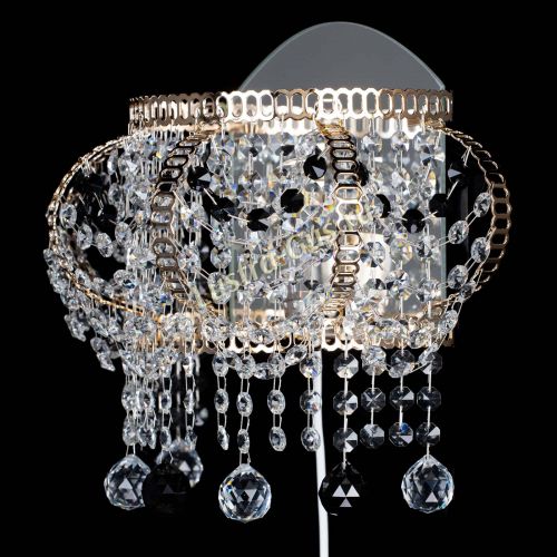 Бра Альфа №2 черная в Новокузнецке Гусь Хрустальный