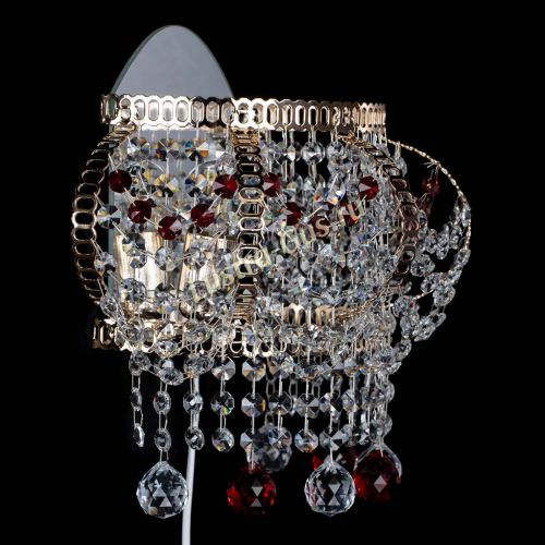 Бра Альфа №2 красная в Новокузнецке Гусь Хрустальный