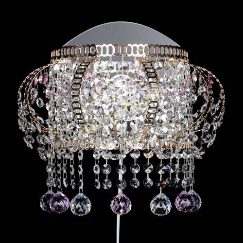 Бра Альфа №2 розовая в Новокузнецке Гусь Хрустальный