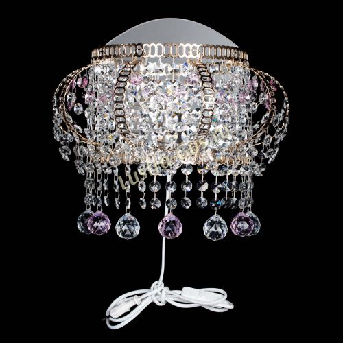 Бра Альфа №2 розовая в Новокузнецке Гусь Хрустальный