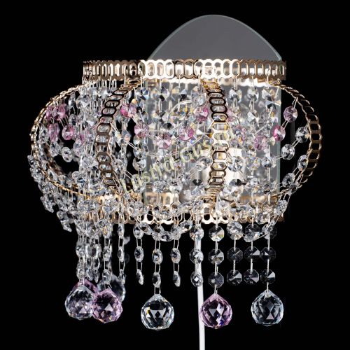 Бра Альфа №2 розовая в Новокузнецке Гусь Хрустальный