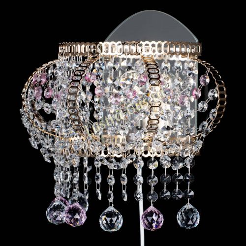 Бра Альфа №2 розовая в Новокузнецке Гусь Хрустальный