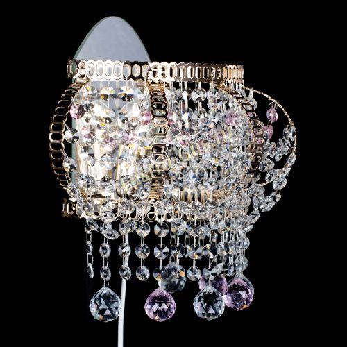 Бра Альфа №2 розовая в Новокузнецке Гусь Хрустальный