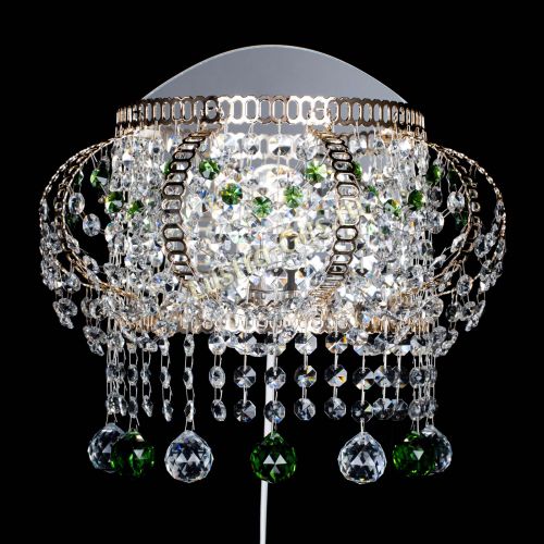 Бра Альфа №2 зеленая в Новокузнецке Гусь Хрустальный