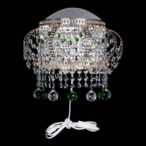 Бра Альфа №2 зеленая в Новокузнецке Гусь Хрустальный