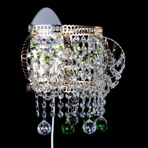 Бра Альфа №2 зеленая в Новокузнецке Гусь Хрустальный