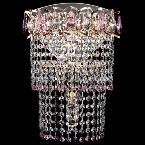 Бра Астра №2 оптикон розовая в Новокузнецке Гусь Хрустальный