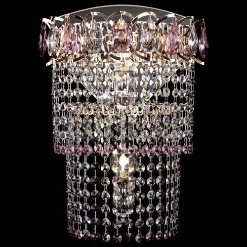 Бра Астра №2 оптикон розовая в Новокузнецке Гусь Хрустальный