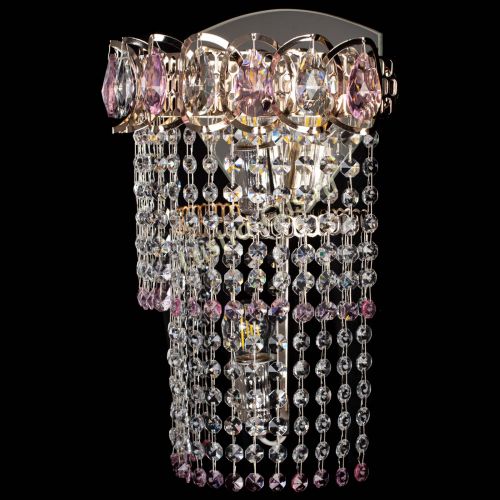 Бра Астра №2 оптикон розовая в Новокузнецке Гусь Хрустальный