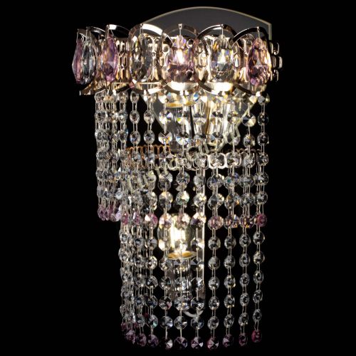 Бра Астра №2 оптикон розовая в Новокузнецке Гусь Хрустальный