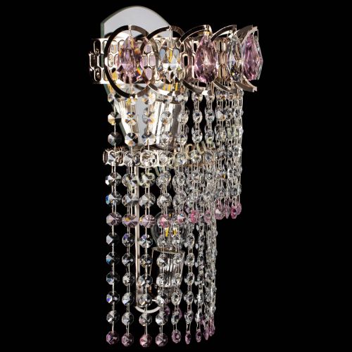 Бра Астра №2 оптикон розовая в Новокузнецке Гусь Хрустальный