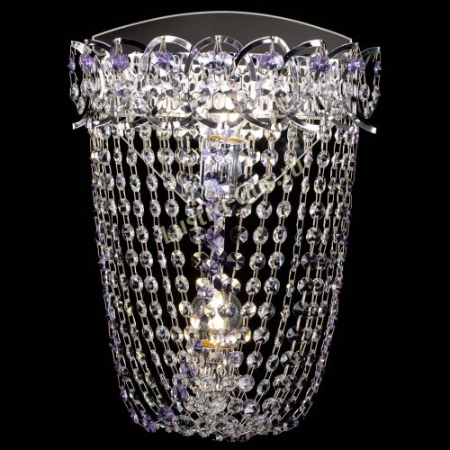 Бра Астра ажур №2 фиолетовая в Новокузнецке Гусь Хрустальный