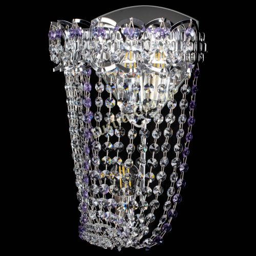 Бра Астра ажур №2 фиолетовая в Новокузнецке Гусь Хрустальный