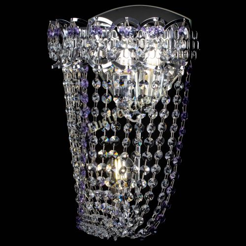 Бра Астра ажур №2 фиолетовая в Новокузнецке Гусь Хрустальный