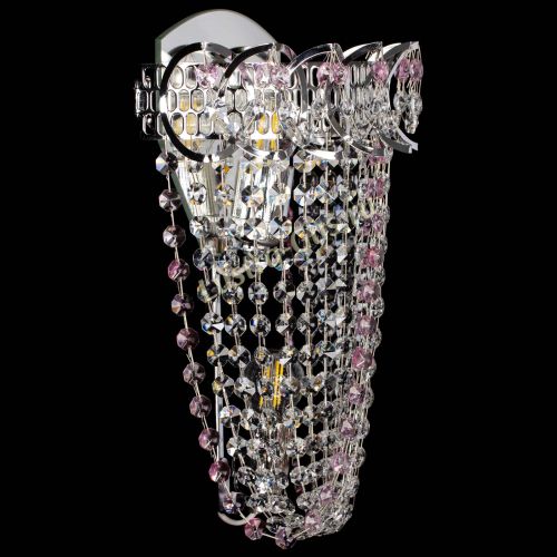 Бра Астра ажур №2 розовая в Новокузнецке Гусь Хрустальный