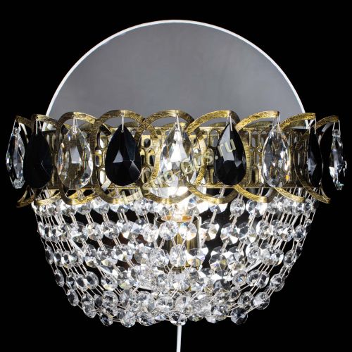 Бра Астра ажур под бронзу черная в Новокузнецке Гусь Хрустальный