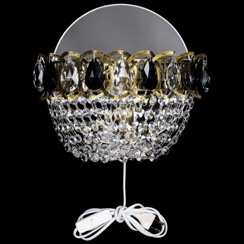 Бра Астра ажур под бронзу черная в Новокузнецке Гусь Хрустальный