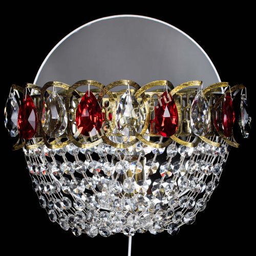 Бра Астра ажур под бронзу красная в Новокузнецке Бра Астра ажур под бронзу красная в Новокузнецке