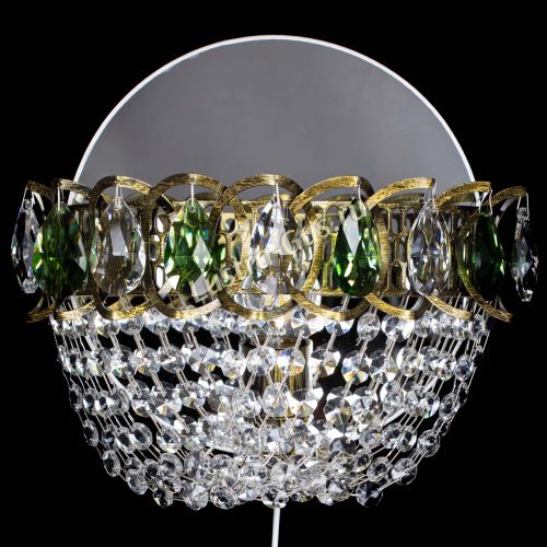 Бра Астра ажур под бронзу зеленая в Новокузнецке Бра Астра ажур под бронзу зеленая в Новокузнецке