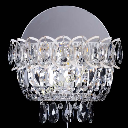 Бра Астра белая в Новокузнецке Гусь Хрустальный