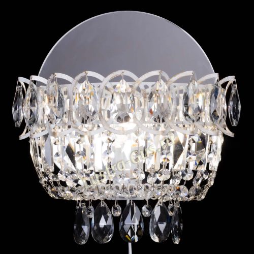 Бра Астра белая в Новокузнецке Гусь Хрустальный