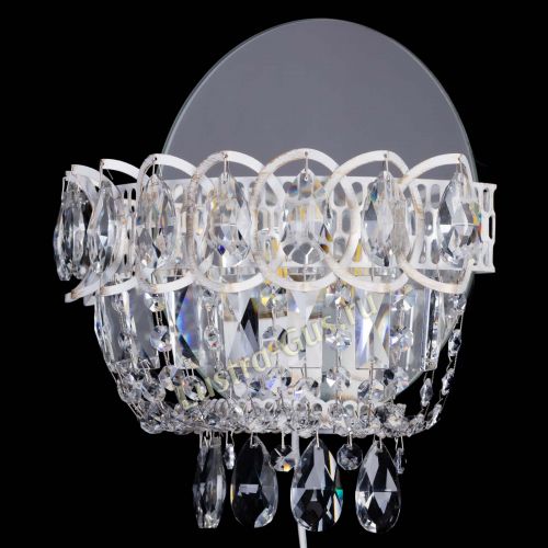 Бра Астра белая в Новокузнецке Гусь Хрустальный