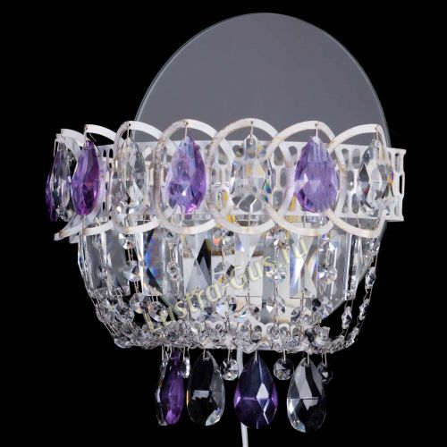 Бра Астра Фиолетовая белая в Новокузнецке Гусь Хрустальный