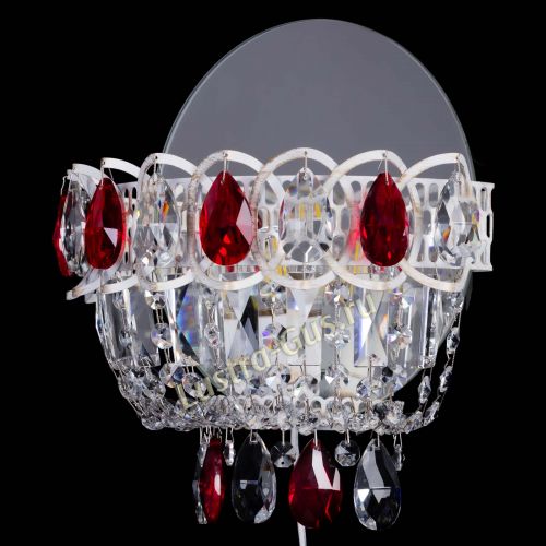 Бра Астра Красная белая  в Новокузнецке Гусь Хрустальный