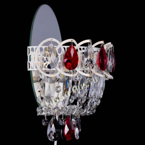 Бра Астра Красная белая  в Новокузнецке Гусь Хрустальный