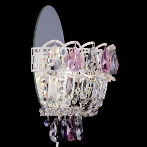 Бра Астра Розовая белая в Новокузнецке Гусь Хрустальный