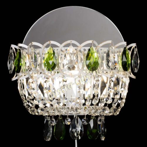 Бра Астра Зеленая белая в Новокузнецке Гусь Хрустальный