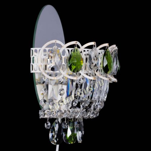 Бра Астра Зеленая белая в Новокузнецке Гусь Хрустальный