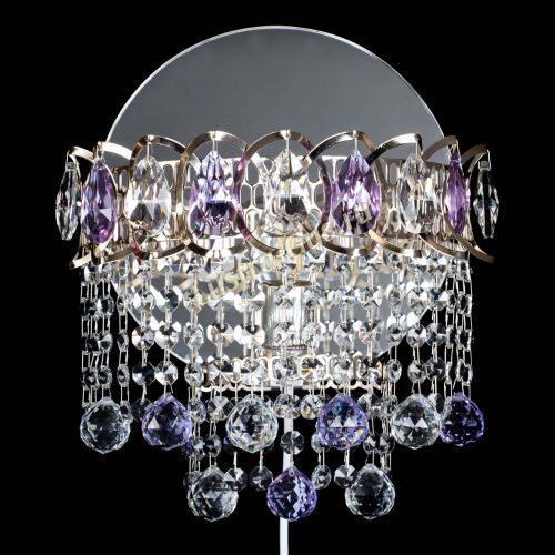 Бра Астра Капель шар 30 Фиолетовая в Новокузнецке Гусь Хрустальный