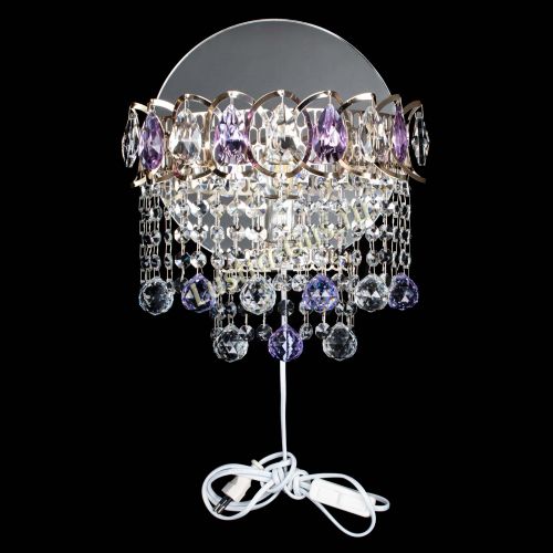 Бра Астра Капель шар 30 Фиолетовая в Новокузнецке Гусь Хрустальный