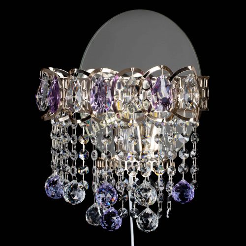 Бра Астра Капель шар 30 Фиолетовая в Новокузнецке Гусь Хрустальный